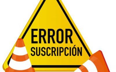 Error suscripción